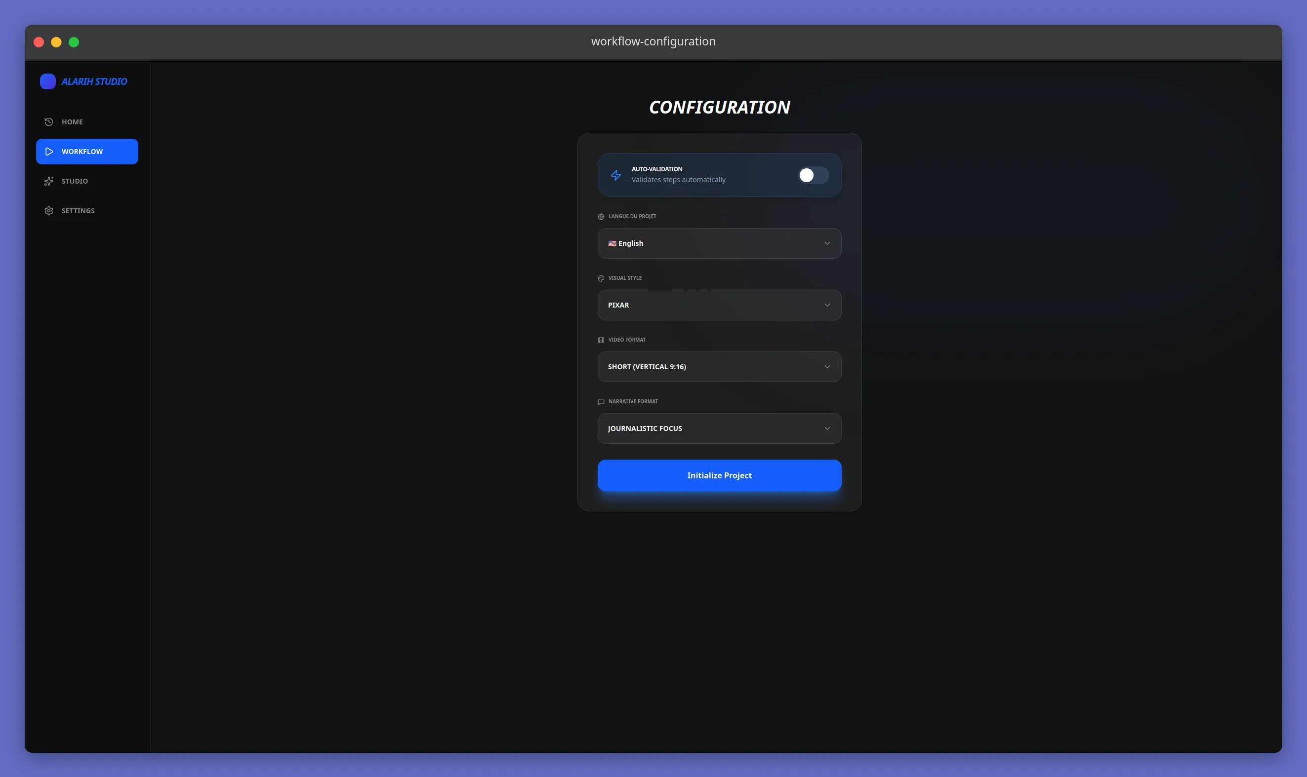 Configure your render